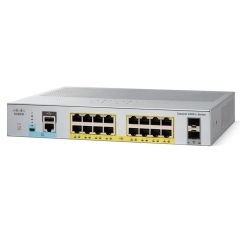 C1000-16FP-2G-L-RF Cisco Catalyst 1000 16-Ports 16x 10/100/1000 + 2x Gigabit SFP Uplink PoE+ Layer 2 Managed Rack-Mountable Network Switch