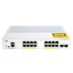 C1000-16P-2G-L-RF Cisco Catalyst 1000-16P-2G-L 16-Ports PoE Managed Rack-mountable Network Switch