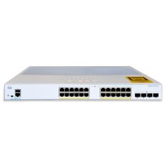 C1000-24P-4G-L-RF Cisco Catalyst 1000 24-Ports 24x 10/100/1000 + 4x Gigabit SFP Uplink PoE+ Layer 2 Managed Rack-Mountable Network Switch