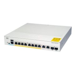 C1000-8P-E-2G-L= Cisco Catalyst 1000 8-Ports 8x 10/100/1000 + 2x Gigabit SFP/ RJ-45 Combo PoE+ Layer 2 Managed Rack-Mountable Network Switch