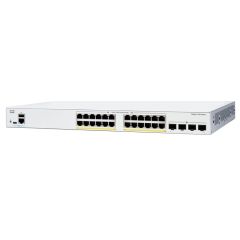 C1200-24FP-4X Cisco Catalyst 1200 24-Ports 24 x 10/100/1000 + 4 x 10 Gigabit SFP+ PoE+ Layer 3 Managed Rack-Mountable Network Switch