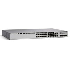 Cisco Catalyst 9200L-24P-4G Network Advantage 24-Ports 24 x 10/100/1000 (PoE+) + 4 x Gigabit SFP Layer 3 Rack-mountable Network Switch
