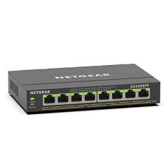 GS308EPP-100NAS Netgear GS308EPP 8-Ports PoE+ Gigabit Ethernet Smart Managed Plus Switch