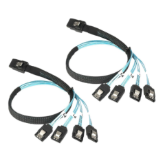 HS-SAS-SATA Mini SAS2 to 4-SATA SFF-8087 Multi-Lane Forward Breakout Internal Cable