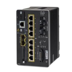 IE-3200-8P2S-E Cisco Catalyst IE-3200 8-Ports 8x 10/100/1000 + 2x Gigabit SFP PoE+ Layer 3 Managed DIN Rail-Mountable Network Switch