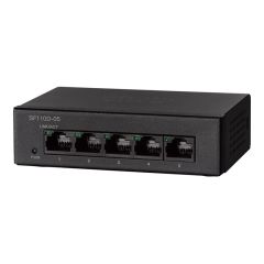 SF110D-05 Cisco Small Business SF110D-05 5-Ports 5 x 10/100 Layer 2 Unmanaged Wall-Mountable Desktop Switch