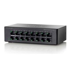 SF110D-16HP-K9-NA-RF Cisco SF110D-16HP 16-Ports 8 x 10/100 (PoE) Unmanaged Wall-mountable Network Switch