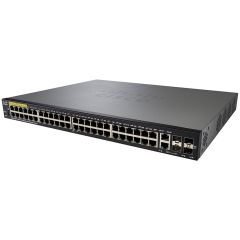 SF250-48HP-K9 Cisco SF250-48HP 48-Ports 48 x 10/100 + 2 x 10/100/1000 + 2 x Combo Gigabit SFP + 2 x Gigabit SFP PoE+ Layer 3 Managed Rack-Mountable Network Switch