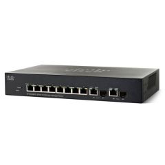 Cisco Small Business SF352-08MP 8-Ports 8 x 10/100 (PoE+) + 2 x combo Gigabit SFP Layer 3 Managed Network Switch