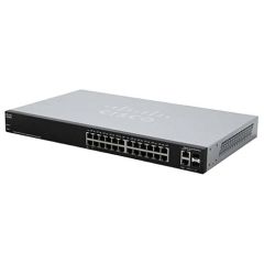 SG200-26FP Cisco Small Business SG200-26FP 26-Ports 24 x 10/100/1000 PoE 2 x RJ-45 SFP Combo Gigabit Ethernet Rackmountable Managed Smart Switch