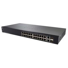 SG250-26P Cisco Small Business SG250-26P 26-Ports 24 x 10/100/1000 (PoE+) + 2 x combo Gigabit SFP Rack-mountable 1U Network Switch