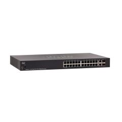 SG250X-24-K9 Cisco Small Business SG250X-24 24-Ports 24 x 10/100/1000 + 2 x 10 Gigabit Ethernet + 2 x 10 Gigabit SFP+ Layer 3 Managed Rack-mountable 1U Network Switch