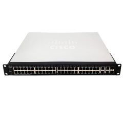 SG300-52-K9 Cisco Small Business 300-52 50 x RJ-45 Ports 10/100/1000Base-T + 2 x combo Gigabit SFP layer-3 Managed Rack Mountable 1U Gigabit Ethernet Switch