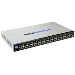 SLM248GT Cisco Small Business SLM248GT 48-Ports 10/100Mbps Ethernet 2 x Gigabit SFP Port Rack-mountable Ethernet Switch