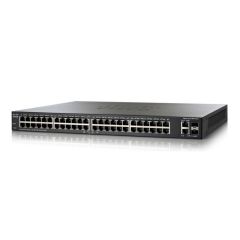 SLM248PT Cisco Small Business Smart SF200-48P 48-Ports RJ-45 10/100 100Mbps PoE Manageable layer-3 Rack-mountable