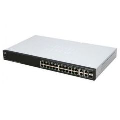 SRW2024-K9-NA Cisco Small Business SG300-28 28-Ports PoE+ Layer 2 Managed Rack-mountable Ethernet Switch