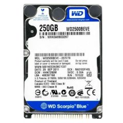 WD2500BEVE Western Digital Scorpio Blue 250GB 5400RPM ATA-100 8MB Cache 2.5-inch Hard Drive