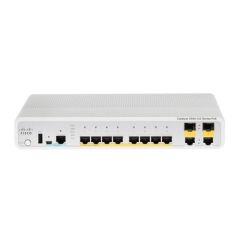 WS-C3560CGV4-8TC-S Cisco Catalyst 3560CG 10-Ports 8x 10/100/1000 + 2x shared SFP Layer 2 Managed DIN Rail-Mountable Ethernet Switch