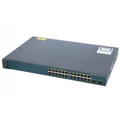 WS-C3560V2-24PS-S Cisco Catalyst 3560V2-24PS 24-Ports 10/100 PoE+ Layer 3 Managed Rack-mountable Switch