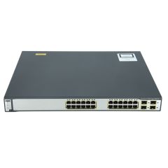 WS-C3750GV6-24PS-S Cisco Catalyst 3750G-24PS-S 24-Ports PoE Layer 3 Managed Rack-Mountable Network Switch