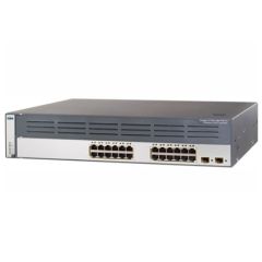 WS-C3750G-24WS-S50 Cisco Catalyst 3750G-24WS-S50 24-Ports Layer 3 Rack-mountable 2U Network Switch