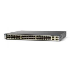 WS-C3750GV6-48TS-S Cisco Catalyst 3750G-48TS-S 48-Ports Layer 3 Managed Rack-Mountable 1U Gigabit Switch