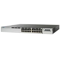 WS-C3750XV6-24T-L Cisco Catalyst 3750X-24T-L 24-Ports Layer 3 Managed Rack-mountable 1U Network Switch