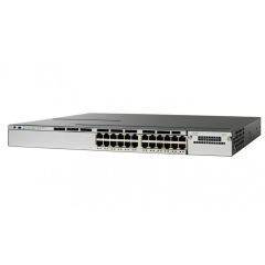 WS-C3850V6-24P-L Cisco Catalyst C3850-24P-L 24-Ports PoE+ Layer 3 Managed Rack-mountable 1U Network Switch